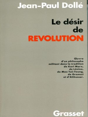 cover image of Le désir de révolution